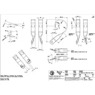 Sprężyna pod piastę talerza , prawa, 90 x 13 x 28 mm Bianchi 317021