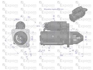 Rozrusznik typ Iskra AZE4230 EXPOM KWIDZYN eu MS235EX