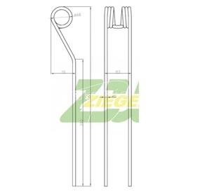 Palec przetrząsaczo-zgrabiarki karuzelowej Pottinger Top 280 -190865