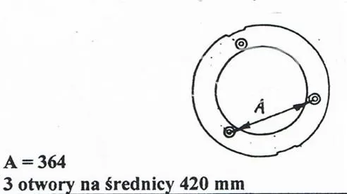 Obciążnik tylnego koła zew 24kg Ursus C-330 C-360