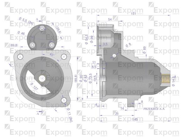 Głowica rozrusznika MS138EX Nowy Typ EXPOM KWIDZYN eu MSX9EX