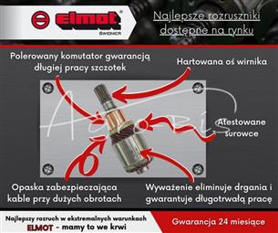 Wirnik rozrusznika R5, R-5 ELMOT C-328 50990150EL