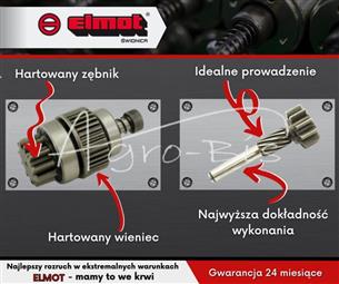 Zespół sprzęgający rozrusznika typu Magneton 9142702 MF New Holland Elmot 7152060.EL