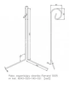 Palec zagarniający siewnika Famarol S025 3025140021