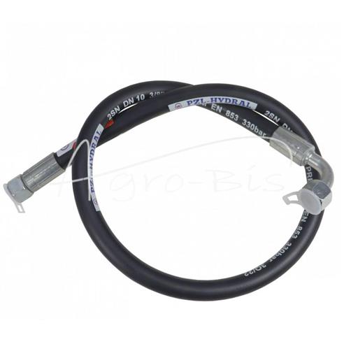 Przewód hydrauliczny DN10 330bar gwint wewnętrzny M22x1,5 prosta / kolano DKOL 90 DN10 M18X1.5 12L, L-900mm DN10-2SN PZL-HYDRAL 