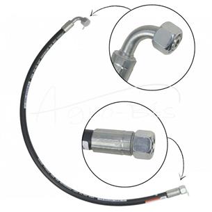Przewód hydrauliczny DN10 330bar gwint wewnętrzny M22x1,5 prosta / kolano DKOL 90 DN10 M18X1.5 12L, L-900mm DN10-2SN PZL-HYDRAL 