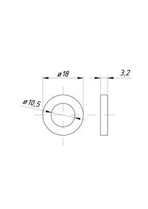 Uszczelka końcówki przelotowej O-036 fi 17mm/10mm Opryskiwacz ( sprzedawane po 100 )