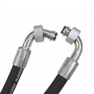 Przewód hydrauliczny DN16 250bar kolano  DKOL 90 DN16 M27X1,5 18L / kolano DKOL 90 DN16 M27X1,5 18L, L-430mm DN10-2SN PZL-HYDRA