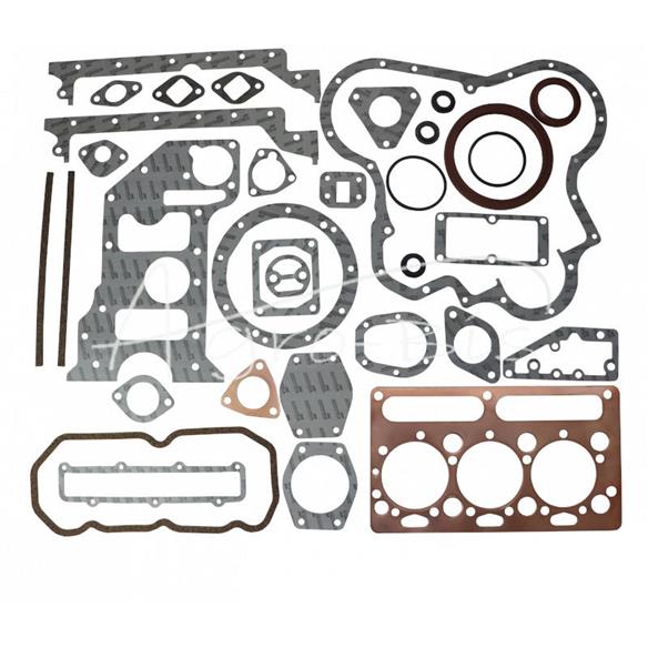 Komplet - zestaw uszczelek silnikowy 3134019K, 2016560U uszczelka głowicy miedziana z uszczelniaczami Ursus MF3 ANDORIA KPL.MF3M
