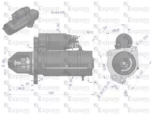 Rozrusznik 12V RENAULT Typ Iskra MS110 EXPOM eu MS110EX