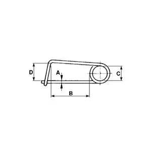 Zawleczka z blokadą §5X90MM