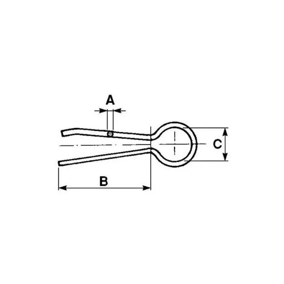 Zawleczka sprężysta 3X1,5 mm