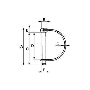 Zawleczka rurowa 8 mm