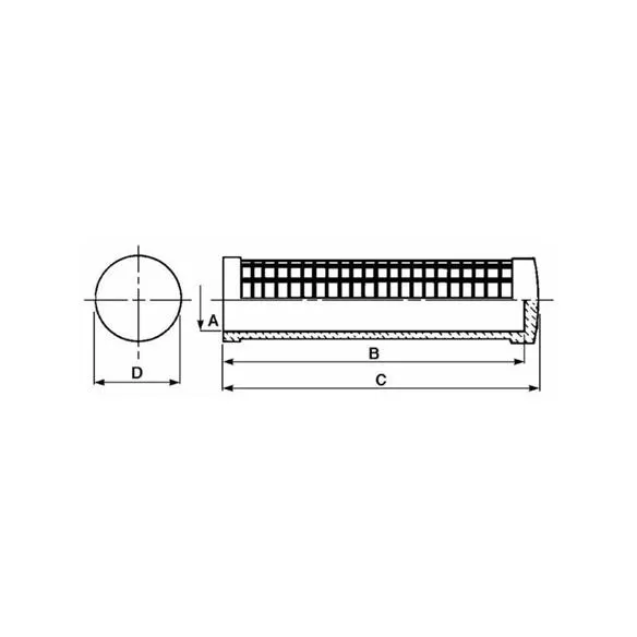 Uchwyt gumowy nasadzany 37x107mm