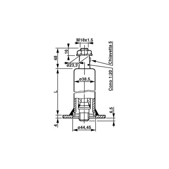 Kolumna kierownicy 389mm