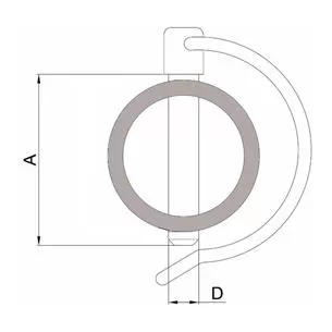 Zawleczka rurowa kabłąkowa 4,5x32mm