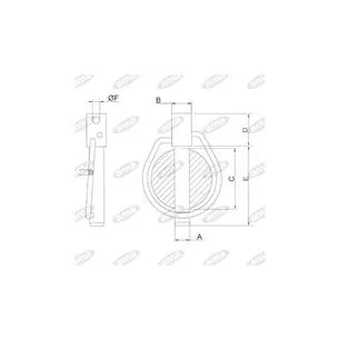 Zawleczka zatrzaskowa z dodatkowym zabezpieczeniem DIN11023 Fi:7.5mm 100szt