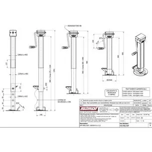 Stopa podporowa SIMOL DG706/3SF, teleskopowa