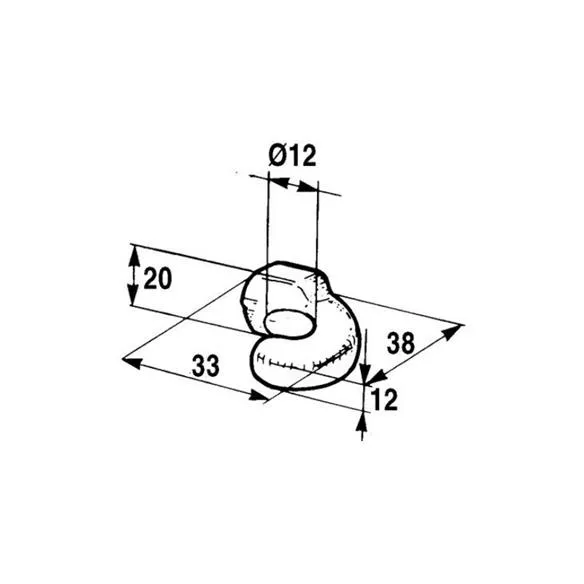 Hak zamknięcia 38x33mm-228825