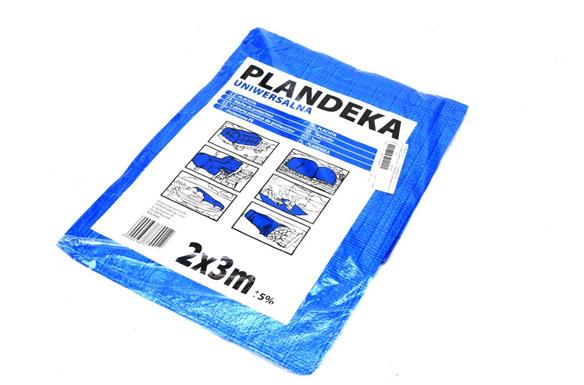 Plandeka LEKKA 2x3m (niebieska) gramatura 55g/m2-42926