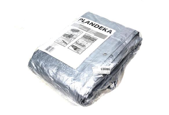 Plandeka MOCNA 4x5m (srebrna) gramatura 110g/m2-42930