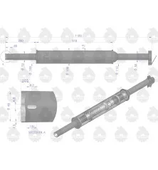 Tłumik okrągły długi 5.5kg 1180mm C-360 (prosty) ORYGINAŁ URSUS 42102072PU