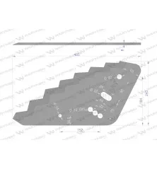 Nóż paszowozu ostrzony od góry zastosowanie Sano Mayer Waryński W-9010163