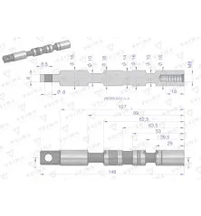 Suwak - do sekcji nurnikowej (1-stronnego działania) rozdzielaczy hydraulicznych 40L VOIMA V-R40L-SN