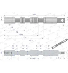 Suwak - do sekcji zwykłej (standardowej) rozdzielaczy hydraulicznych 80L VOIMA V-R80L-SZ