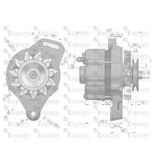 Alternator A124F 14V 44A URSUS 912-1614 MF 235 EXPOM KWIDZYN eu EX-234000EX