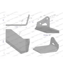 Lemieszyk, boczny prawy, zastosowanie Kongskilde Delta Flex, Waryński W-101003131