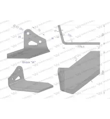 Lemieszyk, boczny lewy, zastosowanie Kongskilde Delta Flex, Waryński W-101003132