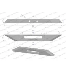 Dłuto, obustronne, zastosowanie Michel, Waryński W-CS000126