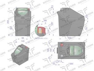 Elektryzator 1J bateryjno-sieciowy (uniwersalny) RF-1000 z zasilaczem ROYAL FARM