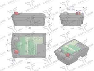 Elektryzator 2J bateryjno-sieciowy (uniwersalny) RF-2000 z zasilaczem ROYAL FARM