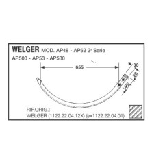 Igła prasy Welger P48,52,53,AP500,AP5301122.22.04.12