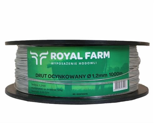 Drut (szpula) do pastucha 1000m ocynkowany fi 1.2 mm ROYAL FARM RM-105010019