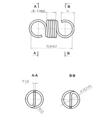 Sprężyna sprzęgła A2521141 T-25 16211139