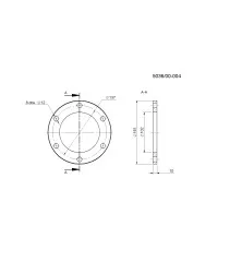 Pierścień dystansowy 5,5 mm kosiarka rotacyjna metalowy Z-036 Polska 503600004