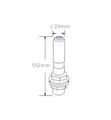 Trzpień lampy obrotowej z nakrętką LOB004 T0310