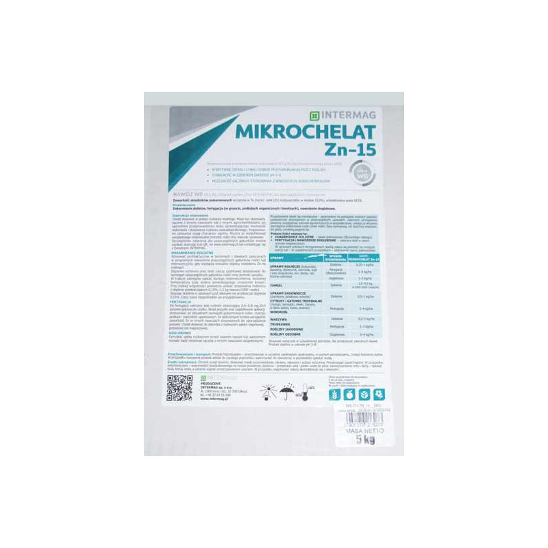 NAWÓZ MIKROCHELAT ZN 15 a5kg NAW000020
