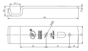 Zaczep spinacza zapinacz Z-01A 400kg zastosowanie przyczepka SPP