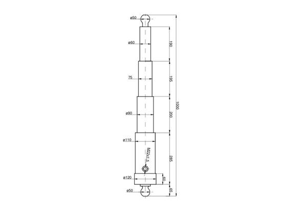 Cylinder HL-8 CT-S168-16-60/3/600 Przyczepa HL 8