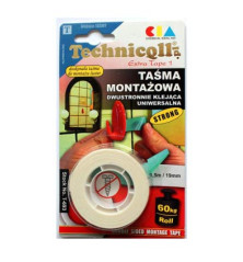 Taśma montażowa dwustronna 1.5*19 002561