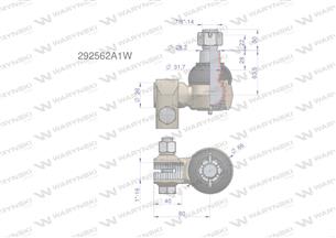 Przegub kierowniczy 80mm- 1" 292562A1 WARYŃSKI