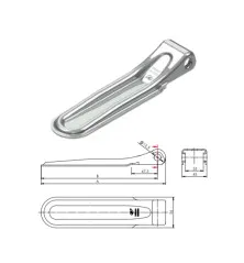 Zawias bez tulejki ZW-01.270A