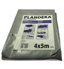 Plandeka 4x5m zielona gramatura 90/m2 P4X5/90