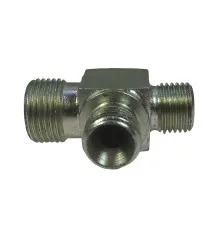 Złącze - złączka hydrauliczna - trójnik 1/4" - 1/4" - 3/8" HS28