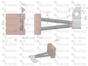 Komplet Szczotek 8x25x23 rozrusznika R-10 BSX100, BS100 ( komplet 4-szt ) EXPOM KWIDZYN eu