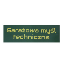 Naklejka Garażowa myśl technicza zewnętrzna GM